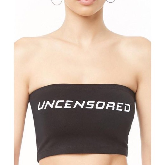 black tube top forever 21